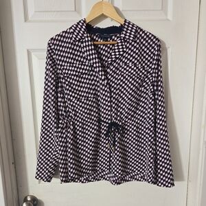Women's Tommy Hilfiger Shirt Top Blouse Sz M